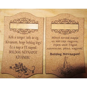 Névnapos boros parafa címke - WineWorld Borbolt