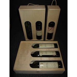 Bortartó fadoboz tolótetős 3 bornak 2 méretben - WineWorld Borbolt