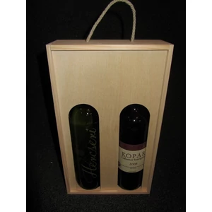 Bortartó fadoboz tolótetős 2 bornak 3 méretben - WineWorld Borbolt