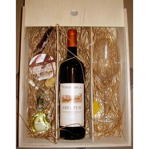 Zárt bortartó fadoboz tolótetős 3 bornak - WineWorld Borbolt