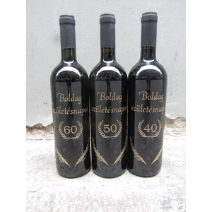 Gravírozott boros palackok születésnapra  25, 35, és 45-ös évszámmal. - WineWorld Borbolt