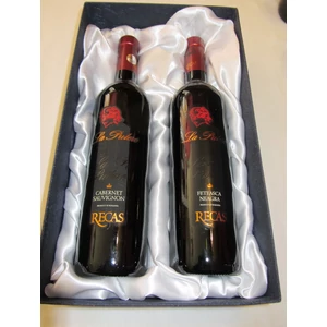 Boros papír díszdoboz selyembéléssel 2 bornak - WineWorld Borbolt
