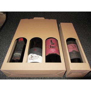 Boros Papírdoboz ablakos 3 bornak - WineWorld Borbolt