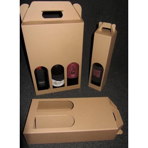 Boros Papírdoboz ablakos 2 bornak - WineWorld Borbolt