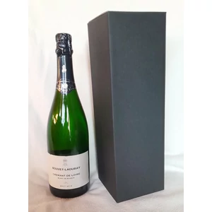Pezsgős elegáns fekete díszdoboz 1-es - WineWorld Borbolt