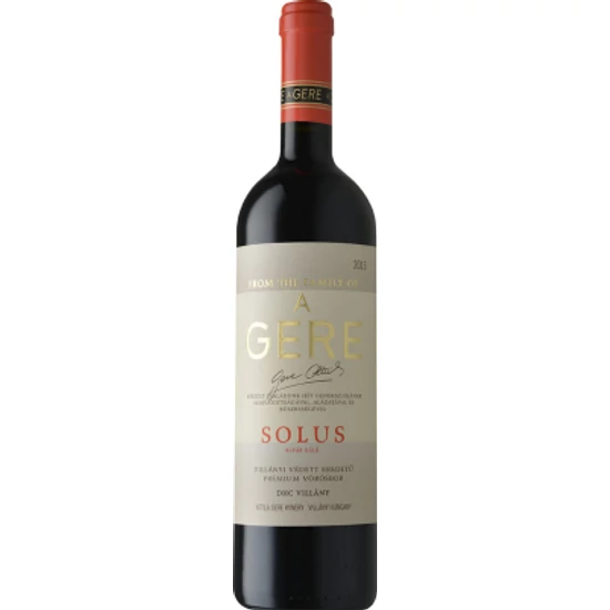Gere A. Solus Merlot 2017 - WineWorld Borbolt