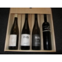 Kép 1/3 - Zárt bortartó fadoboz tolótetős 4 bornak - WineWorld Borbolt